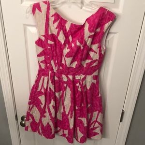 Pink dress, worn once, no stains or snags.